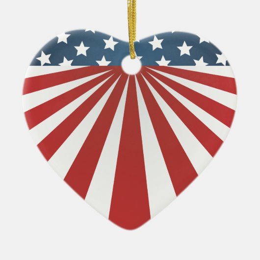 Old Glory Keramik Ornament (Vorne)