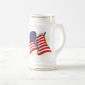 Old Glory Keramik Stein Bierglas (VorderseiteRechts)