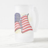 Old Glory Mattiert Glass Tasse (VorderseiteRechts)