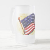 Old Glory Mattiert Glass Tasse (Vorderseite Links)