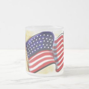 Old Glory Mattiert Glass Tasse