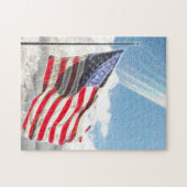 Old Glory oder die US Flagge American Flag. Puzzle (Horizontal)