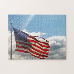 Old Glory oder die US Flagge American Flag. Puzzle