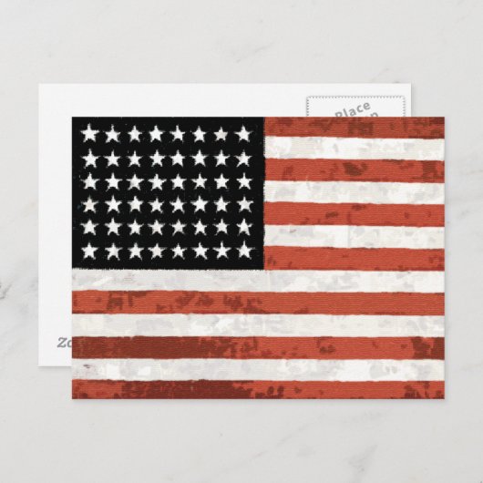 Old Glory Rustic Postcards Postkarte (Vorne/Hinten)
