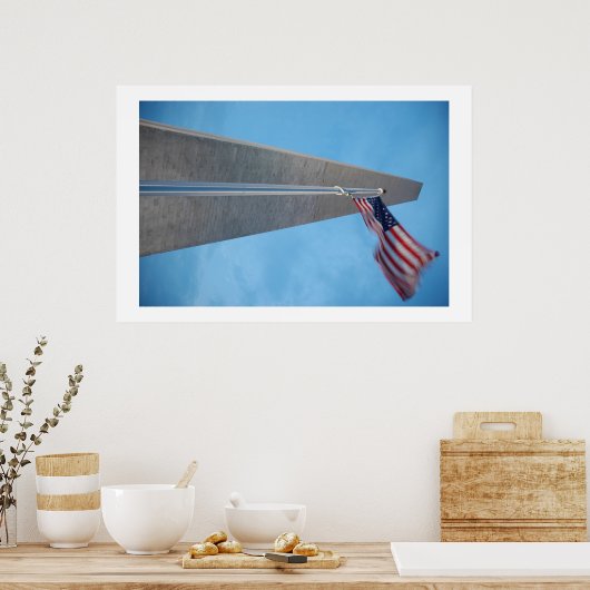 Old Glory und Washington Monument Poster (Küche)