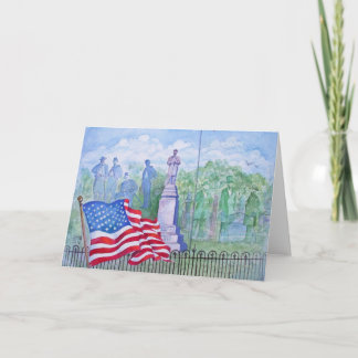 Old Glory weht für die Freiheit Karte
