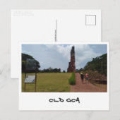 Old Goa (Indien) Postkarte (Vorne/Hinten)