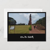 Old Goa (Indien) Postkarte (Vorne/Hinten)