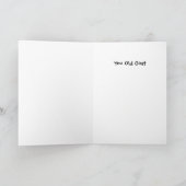 Old Goat Birthday Card - Einfache Personalisierung Karte (Innenseite)