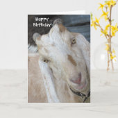 Old Goat Birthday Card - Einfache Personalisierung Karte (Gelbe Blume)