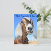 Old Goats Club Postkarte (Stehend Vorderseite)