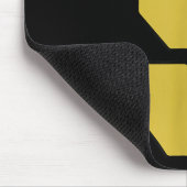 Old Gold Black Number 9 Jersey Player Uniform #9 Mousepad (Ecke)