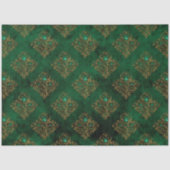 Old Gold Emerald Französisch Seidenpapier (Vorderseite)
