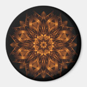 Old Gold Kupfer Medallion Round Magnet (Vorne)