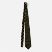 Old Gold Wappen Owl Neck Tie Krawatte (Rückseite)