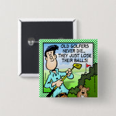 Old Golfer Button (Vorne & Hinten)