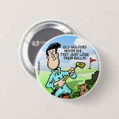 Old Golfer Button (Vorne & Hinten)