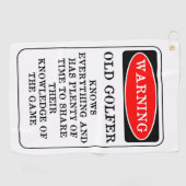 Old Golfer Golf Handtuch (Horizontal)