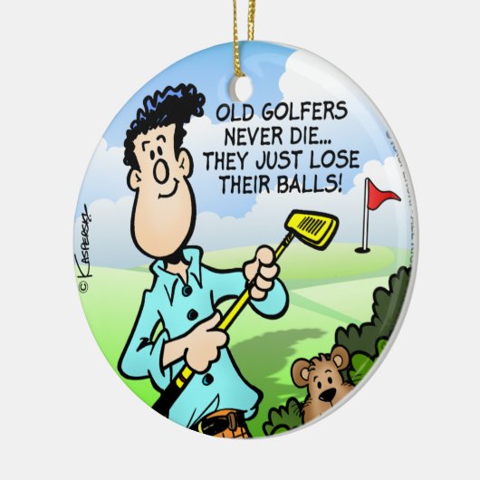 Old Golfer Keramikornament (Links)