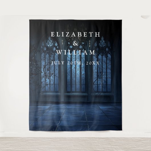 Old Gothic Castle Foto Stand Prop Hintergrund Wandteppich (Vorderseite)