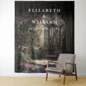 Old Gothic Castle Garden Foto Stand Prop Hintergru Wandteppich (Beispiel)