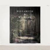 Old Gothic Castle Garden Foto Stand Prop Hintergru Wandteppich (Vorderseite)