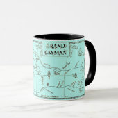 Old Grand Cayman Map Tasse (VorderseiteRechts)