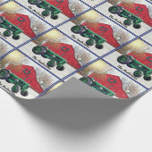 Old Green Tractor Weihnachten   Geschenkpapier (Ecke)