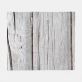 Old grey wooden plank wall textureabstract,backgro fleecedecke (Vorderseite (Horizontal))