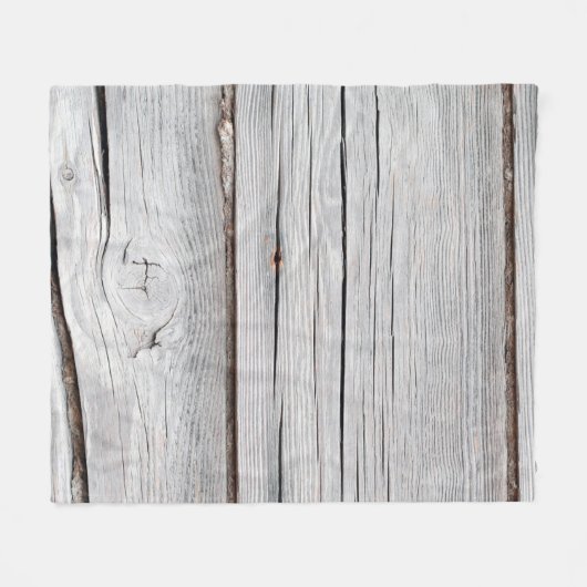 Old grey wooden plank wall textureabstract,backgro fleecedecke (Vorderseite (Horizontal))