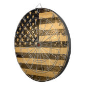 Old Grunge American Flag Dartscheibe (Vorderseite rechts)