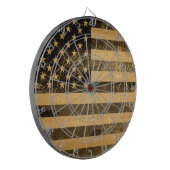 Old Grunge American Flag Dartscheibe (Vorderseite Links)