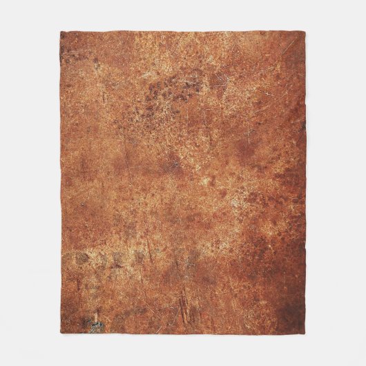 Old Grunge Rustikale Metallstruktur Fleecedecke (Vorderseite)