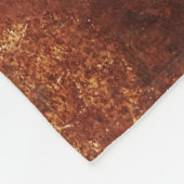 Old Grunge Rustikale Metallstruktur Fleecedecke (Ecke)