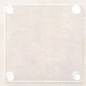 Old Grunge Rustikale Metallstruktur Glasuntersetzer (Rückseite)