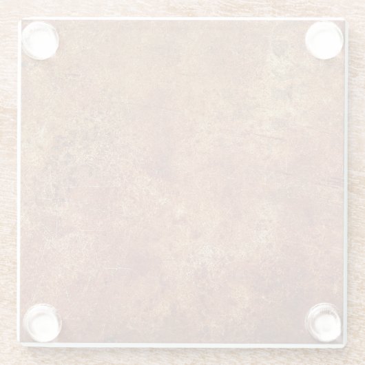 Old Grunge Rustikale Metallstruktur Glasuntersetzer (Rückseite)