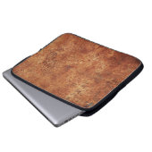 Old Grunge Rustikale Metallstruktur Laptopschutzhülle (Vorne Knopf)