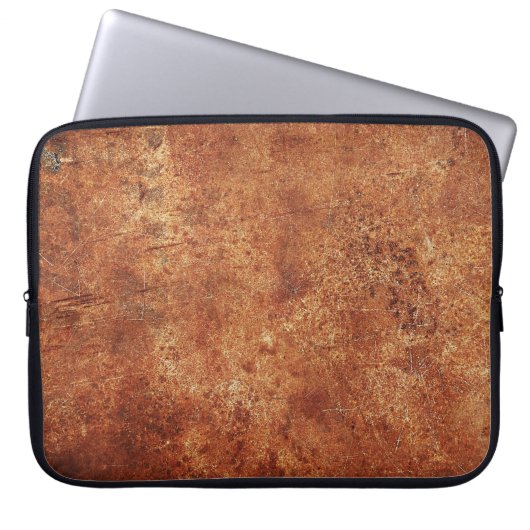 Old Grunge Rustikale Metallstruktur Laptopschutzhülle (Vorderseite)