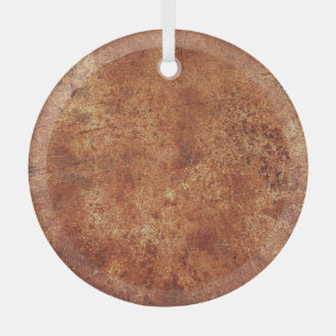 Old Grunge Rustikale Metallstruktur Ornament Aus Glas
