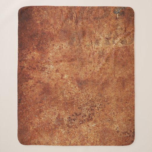 Old Grunge Rustikale Metallstruktur Sherpadecke (Vorderseite)