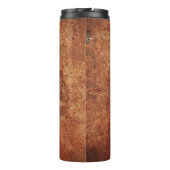 Old Grunge Rustikale Metallstruktur Thermosbecher (Rückseite)