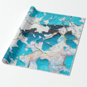 Old grunge wall textures and backgroundsearthquake geschenkpapier (Ungerollt)