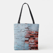 Old grungy brick wall with natural defects. Scratc Tasche (Rückseite)