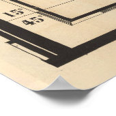 Old Guadeloupe Island Map (1844) Vintag Gwadloup Poster (Ecke)