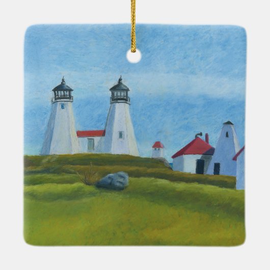 Old Gurnet Leuchtturm Ornament (Rückseite)