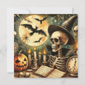 Old Halloween Art Grußkarte (Rückseite)