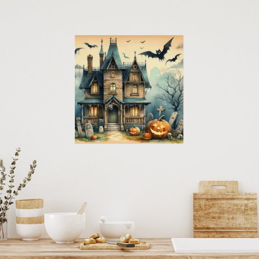 Old Halloween Art Poster (Küche)
