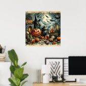 Old Halloween Art Poster (Heimbüro)