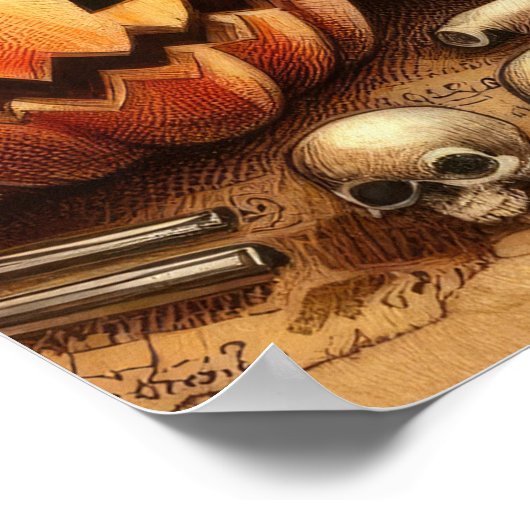 Old Halloween Art Poster (Ecke)