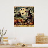 Old Halloween Art Poster (Küche)